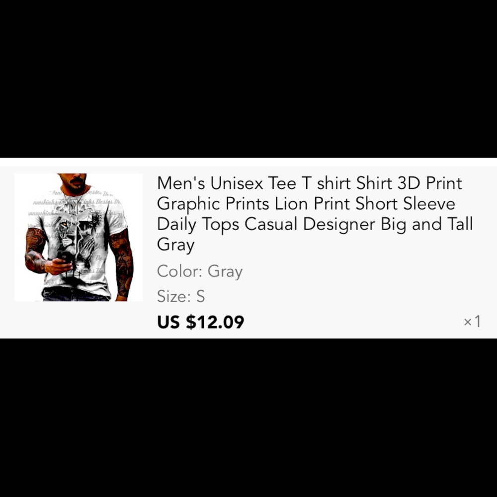 Black and white men’s t shirt- Christian cool